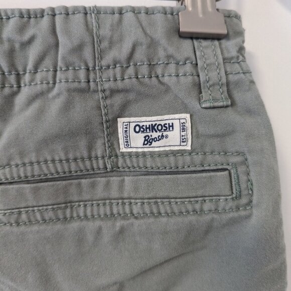 OshKosh B'gosh Boys' Cargo Shorts, Size 10, Olive Green, Casual Outdoor Wear - Picture 3 of 5